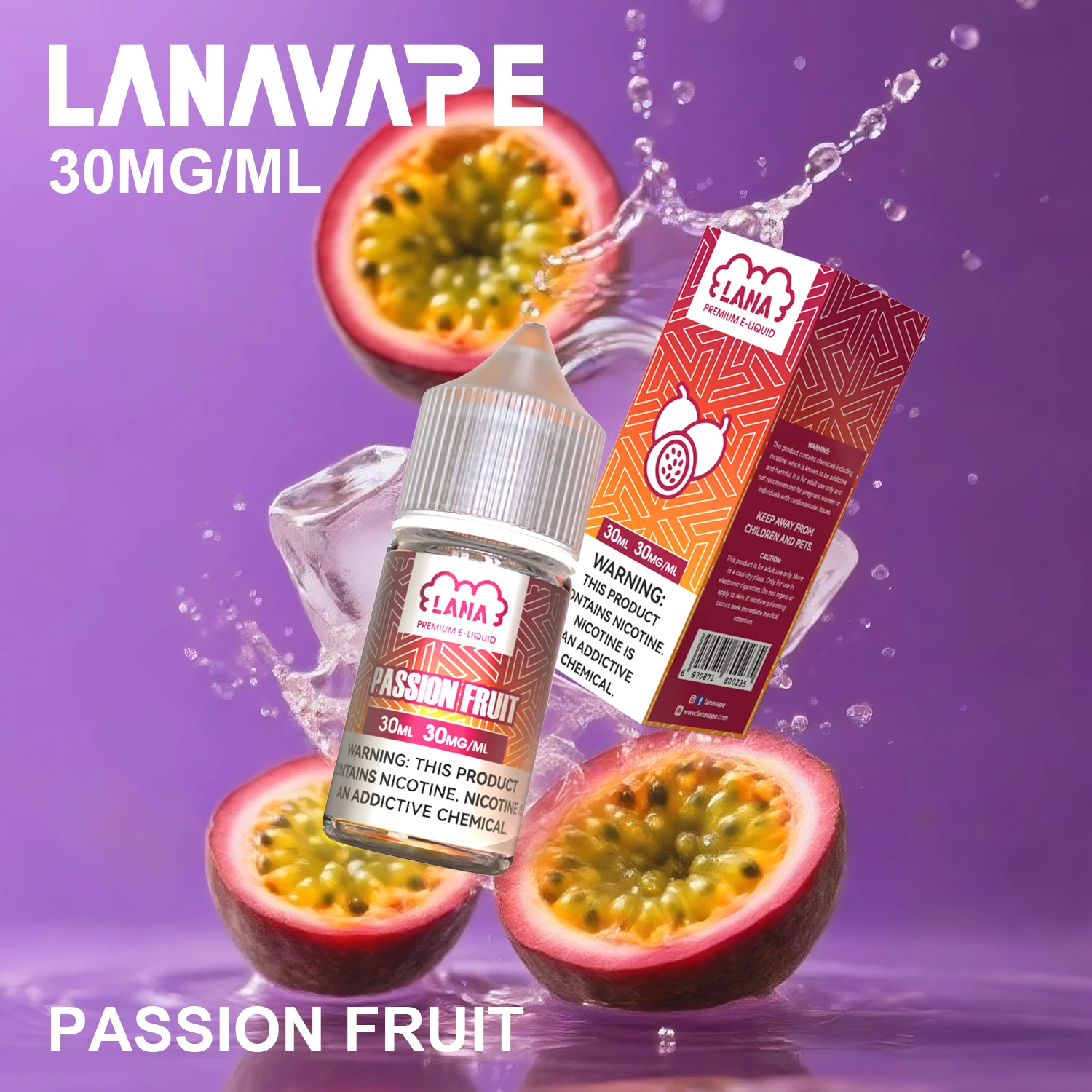 LANA 拉娜 30ml 30MG 煙油推薦｜強冰涼感・滑順不嗆喉 - 電子煙潮流商城
