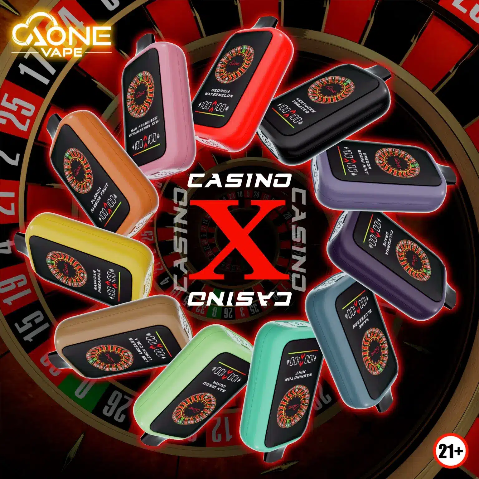 AONE VAPE – CasinoX 16000口｜賭場風格限量版一次性電子煙 - 電子煙潮流商城